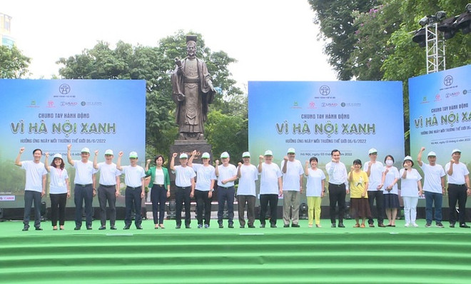 6·5世界环境日:河内力争建设成为绿色目的地和世界地图上的“绿色坐标”之地 ảnh 1 6·5世界环境日:河内力争建设成为绿色目的地和世界地图上的“绿色坐标”之地 ảnh 1