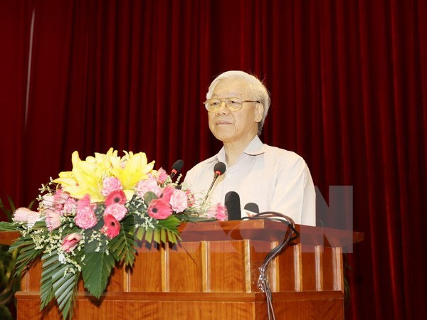 越共中央总书记颁布决议 就促进国有企业调结构、转方式作出指导 ảnh 1 越共中央总书记颁布决议 就促进国有企业调结构、转方式作出指导 ảnh 1