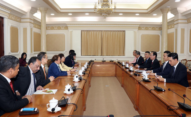 胡志明领导会见马来西亚政府原产业部部长郭素沁 ảnh 1 胡志明领导会见马来西亚政府原产业部部长郭素沁 ảnh 1