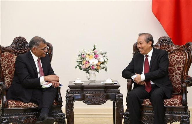 越南政府副总理张和平会见新加坡首席大法官 ảnh 1 越南政府副总理张和平会见新加坡首席大法官 ảnh 1