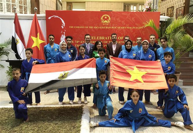 越南国庆74周年纪念典礼在埃及举行 ảnh 2 越南国庆74周年纪念典礼在埃及举行 ảnh 2