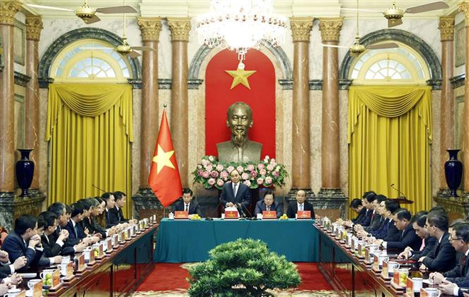 国家主席阮春福:国有企业要在困难地区促进发展 ảnh 1 国家主席阮春福:国有企业要在困难地区促进发展 ảnh 1
