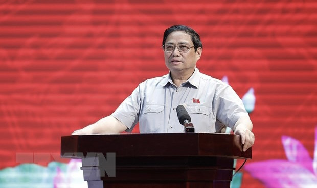 政府总理范明政与芹苴市选民进行会面 ảnh 1 政府总理范明政与芹苴市选民进行会面 ảnh 1