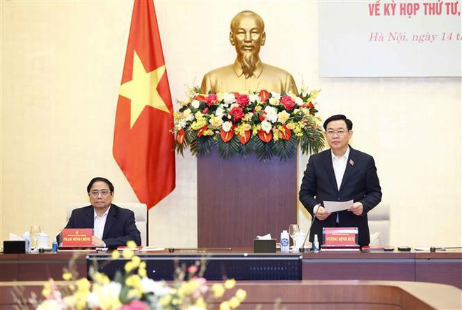 越南国会党团与政府党组召开会议 为第十五届国会第四次会议做好准备 ảnh 1 越南国会党团与政府党组召开会议 为第十五届国会第四次会议做好准备 ảnh 1