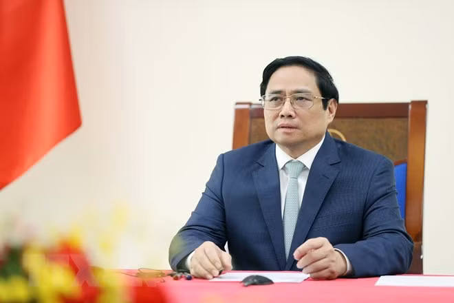 越南政府总理范明政与澳大利亚总理安东尼·阿尔巴尼斯通电话 ảnh 1