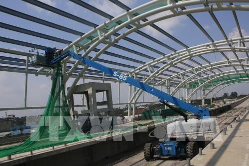 胡志明市地铁一号线两个 A级车站力争四月底完工 ảnh 1 胡志明市地铁一号线两个 A级车站力争四月底完工 ảnh 1