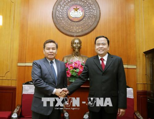 深化越南祖国阵线与老挝建国阵线的关系 ảnh 1