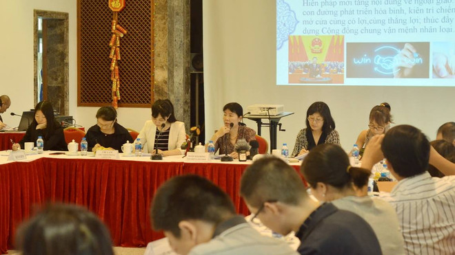 中国驻越大使馆代表与越南媒体记者会面 ảnh 1 中国驻越大使馆代表与越南媒体记者会面 ảnh 1