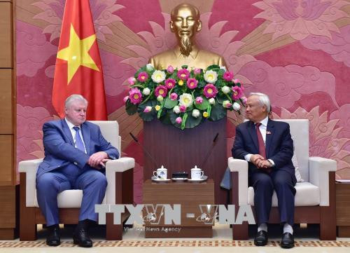 越南国会副主席汪周刘会见公正俄罗斯党议员小组主席 ảnh 1