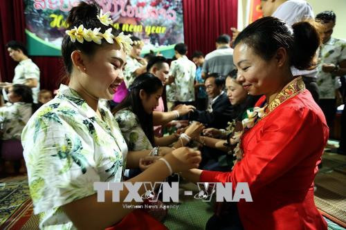 奠边省老挝留学生欢度老挝传统新年 ảnh 2 奠边省老挝留学生欢度老挝传统新年 ảnh 2