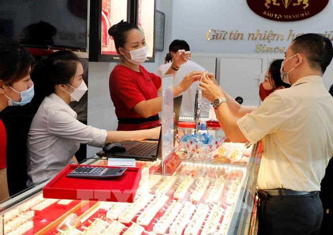 5月18日上午越南国内黄金卖出价上涨10万越盾 ảnh 1