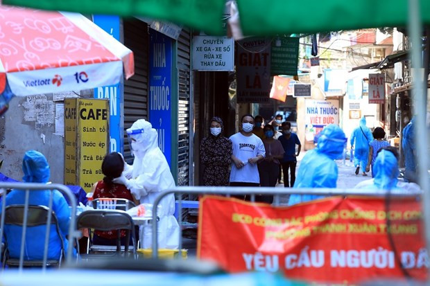 30日河内市新增新冠肺炎确诊病例达1866例 ảnh 1 30日河内市新增新冠肺炎确诊病例达1866例 ảnh 1