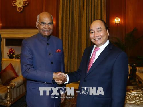 政府总理阮春福会见印度总统考文德 ảnh 1 政府总理阮春福会见印度总统考文德 ảnh 1