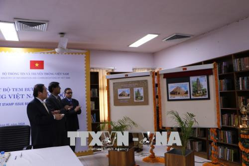 越南与印度发行越印建交45周年纪念邮票 ảnh 2