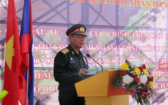 越南援建的老挝人民军队政治理论学院一期工程正式动工 ảnh 1 越南援建的老挝人民军队政治理论学院一期工程正式动工 ảnh 1