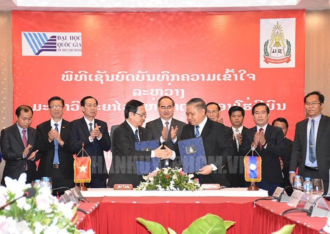 胡志明市国家大学与老挝国家大学加强合作 ảnh 1 胡志明市国家大学与老挝国家大学加强合作 ảnh 1