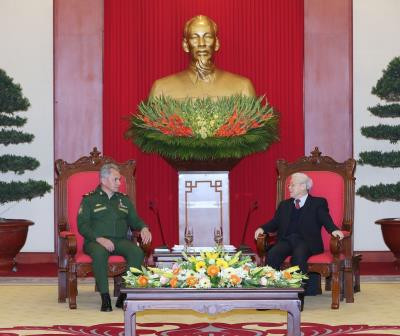 阮富仲总书记会见俄罗斯国防部长谢尔盖·绍伊古 ảnh 1