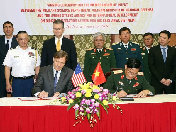 越南与美国签署意向书 启动边和机场橙毒剂污染地清理项目 ảnh 1