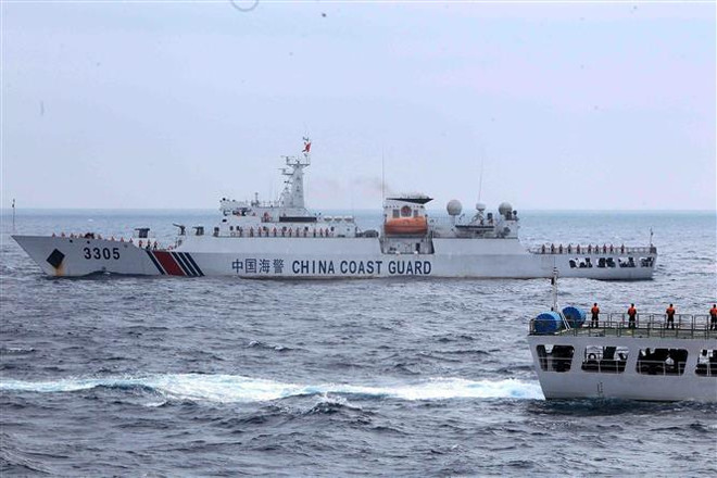 越中两国海警开展北部湾共同渔区渔业海上联合检查 ảnh 1 越中两国海警开展北部湾共同渔区渔业海上联合检查 ảnh 1