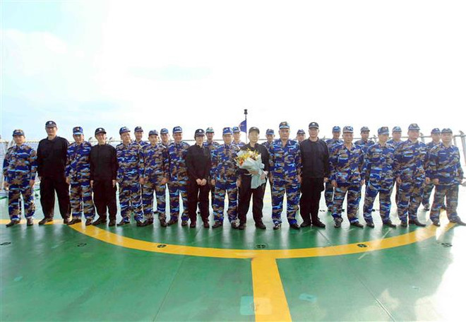 越中两国海警开展北部湾共同渔区渔业海上联合检查 ảnh 3 越中两国海警开展北部湾共同渔区渔业海上联合检查 ảnh 3