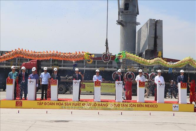 莲花集团向墨西哥市场出口1.5万吨钢板 ảnh 1