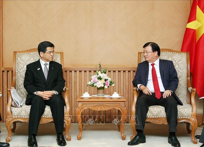 政府副总理郑廷勇会见日本客人 ảnh 2 政府副总理郑廷勇会见日本客人 ảnh 2
