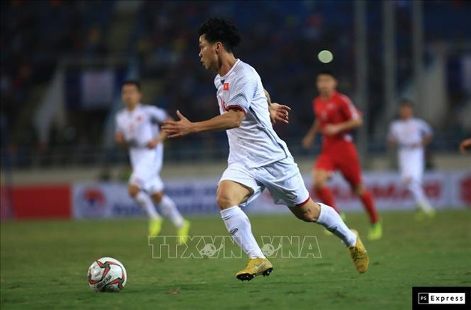 2019年亚洲杯热身赛:越南队主场与朝鲜队1-1握手言和 ảnh 2 2019年亚洲杯热身赛:越南队主场与朝鲜队1-1握手言和 ảnh 2