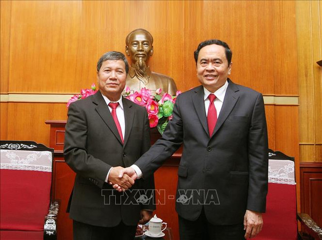 进一步加强越老祖国阵线合作关系 ảnh 1 进一步加强越老祖国阵线合作关系 ảnh 1