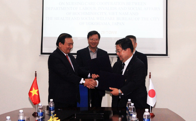 胡志明市与日本横滨市加强护理培训工作的合作 ảnh 1