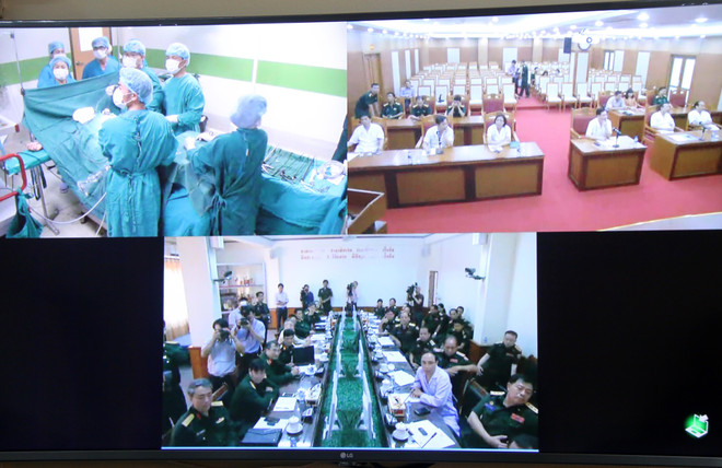 越南军队帮助老挝军队提高远程门诊医疗质量 ảnh 1 越南军队帮助老挝军队提高远程门诊医疗质量 ảnh 1