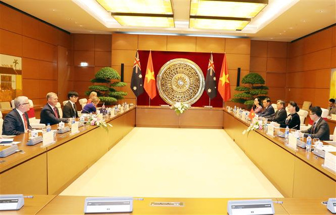 国会主席阮氏金银与澳大利亚众议院议长托尼•史密斯举行会谈 ảnh 3 国会主席阮氏金银与澳大利亚众议院议长托尼•史密斯举行会谈 ảnh 3