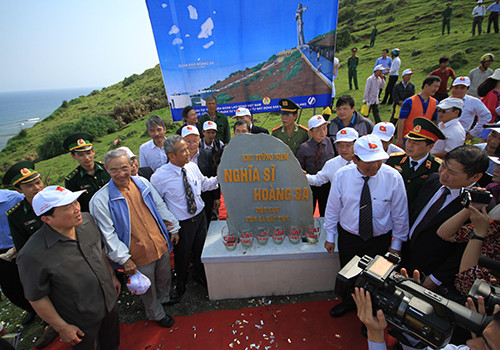 黄沙兵纪念区在广义省李山岛县正式动工兴建 ảnh 1 黄沙兵纪念区在广义省李山岛县正式动工兴建 ảnh 1