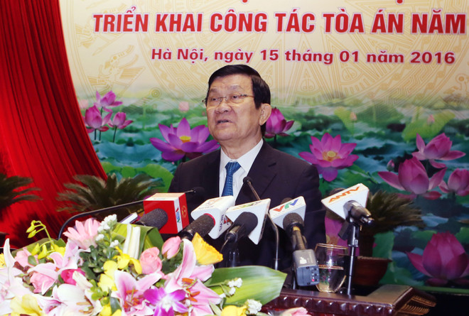 越南国家主席张晋创：树立起法院良好形象 ảnh 1