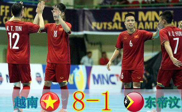 两战打进17球 越南五人制足球队提前晋级半决赛 ảnh 1 两战打进17球 越南五人制足球队提前晋级半决赛 ảnh 1