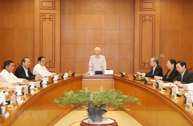 阮富仲:战略级干部队伍建设规划制定工作需谨慎、民主和公开 ảnh 2 阮富仲:战略级干部队伍建设规划制定工作需谨慎、民主和公开 ảnh 2