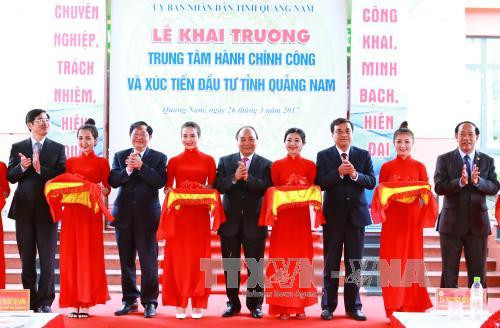 阮春福总理:广南省在投资活动中需实现国家、投资者和人民“三方互惠共赢” ảnh 2 阮春福总理:广南省在投资活动中需实现国家、投资者和人民“三方互惠共赢” ảnh 2