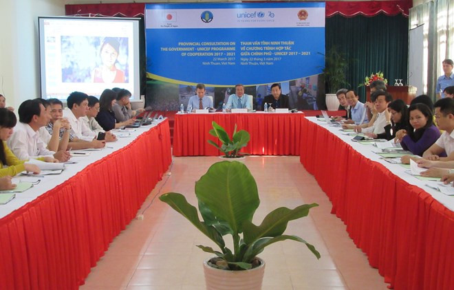 越南宁顺省与联合国儿童基金会加强减轻自然灾害合作 ảnh 1 越南宁顺省与联合国儿童基金会加强减轻自然灾害合作 ảnh 1