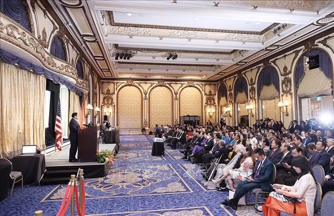 越南政府总理范明政会见在美越侨代表 ảnh 1 越南政府总理范明政会见在美越侨代表 ảnh 1