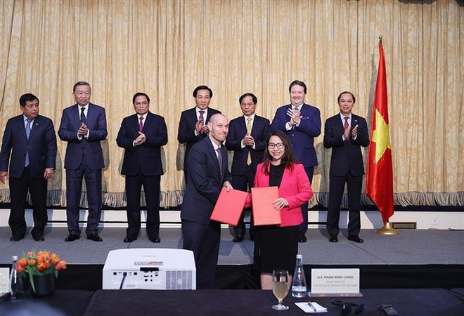 范明政总理出席越美贸易、投资和旅游促进会议 ảnh 2 范明政总理出席越美贸易、投资和旅游促进会议 ảnh 2