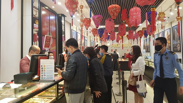 11月15日上午越南国内黄金价格下调20万越盾 ảnh 1 11月15日上午越南国内黄金价格下调20万越盾 ảnh 1