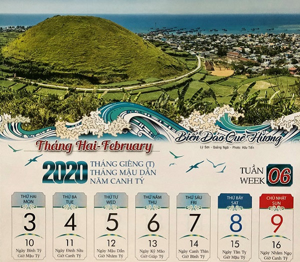 2020年航拍海岛风景日历表销售挺好 ảnh 1 2020年航拍海岛风景日历表销售挺好 ảnh 1