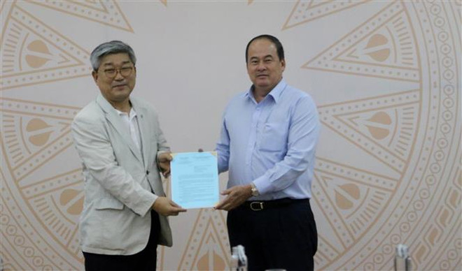 韩国企业在安江省投资建设总额近9亿美元的智慧工业园区 ảnh 1 韩国企业在安江省投资建设总额近9亿美元的智慧工业园区 ảnh 1