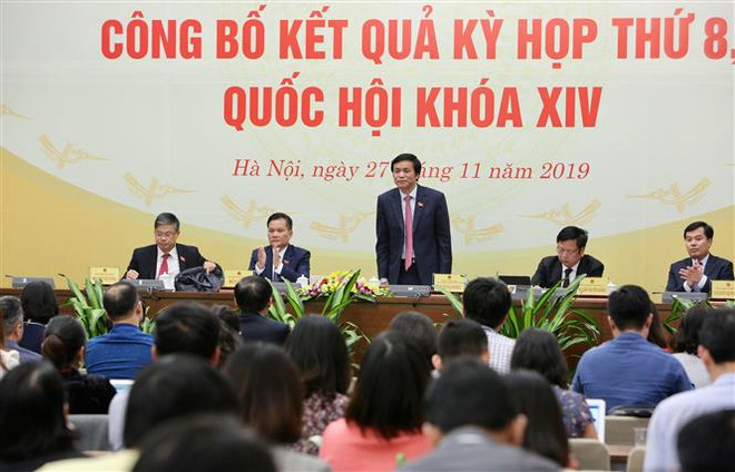 圆满完成第十四届国会第八次会议各项议程 ảnh 1 圆满完成第十四届国会第八次会议各项议程 ảnh 1