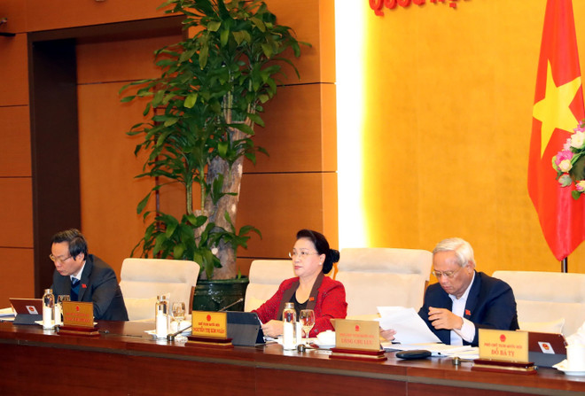 国会主席阮氏金银主持召开越南国会常务委员会第39次会议 ảnh 1