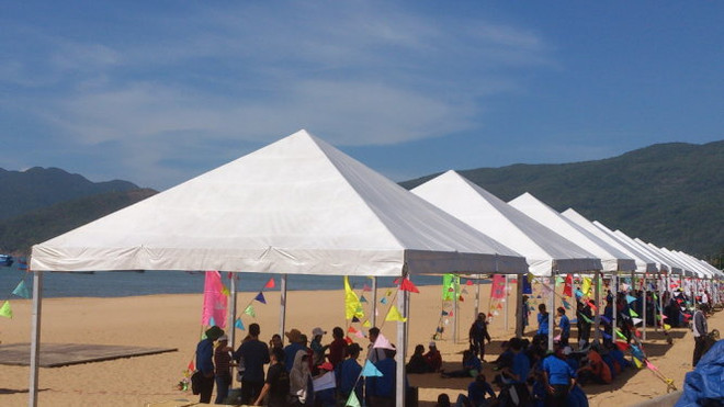 “大学生与祖国海洋岛屿“夏令营在平定省开营 ảnh 1 “大学生与祖国海洋岛屿“夏令营在平定省开营 ảnh 1