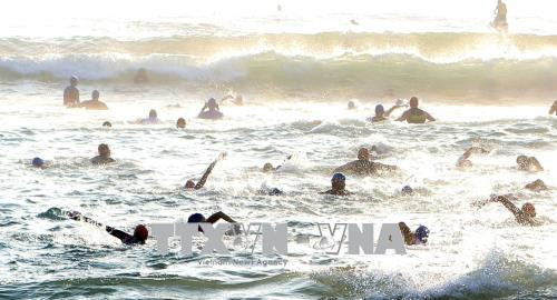 来自56个国家的1600名运动员参加越南2017年铁人三项比赛 ảnh 2