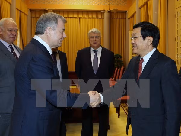 越南国家主席张晋创会见外国客人 ảnh 1
