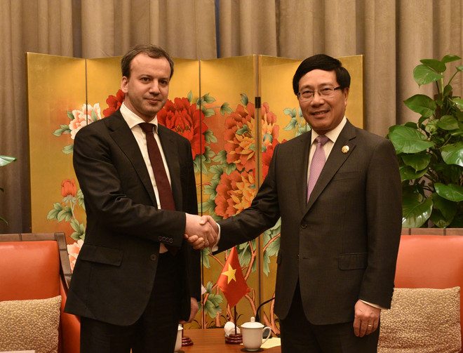 范平明副总理会见中国国务院总理李克强和俄罗斯副总理德沃尔科维奇 ảnh 3