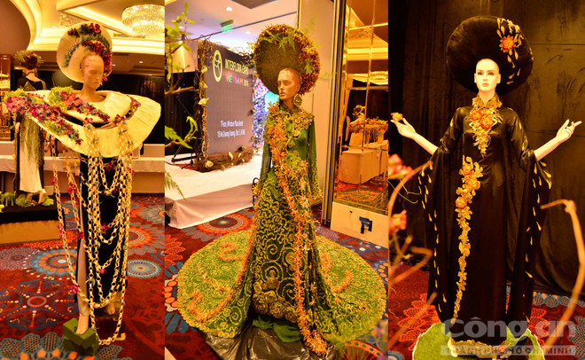 越南传统长衣上的鲜花设计比赛推崇越南传统长衣之美的良机 ảnh 1 越南传统长衣上的鲜花设计比赛推崇越南传统长衣之美的良机 ảnh 1