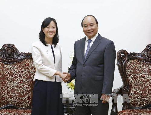 阮春福总理会见（中国台湾）宝成国际集团执行长蔡佩君 ảnh 1